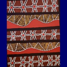 Aboriginal Art Canvas - Loreen Samson-Size:96xx119cm - H